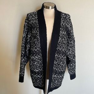 Guess Black&White Oversized Sweater Cardigan (Size S)